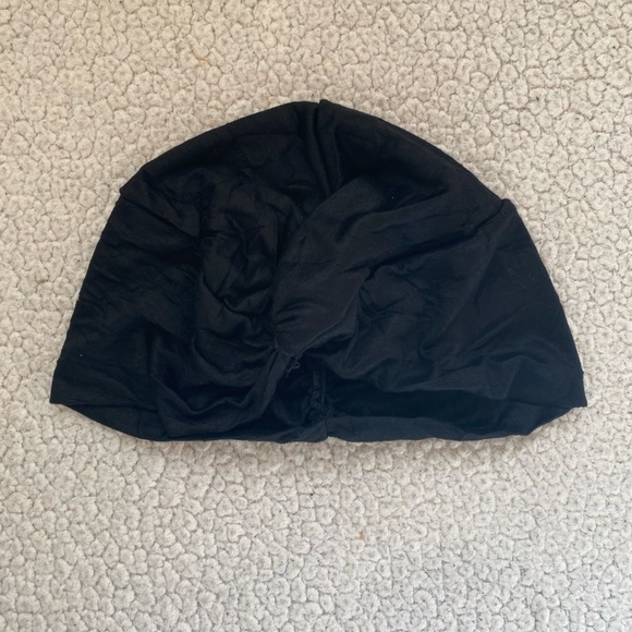 NWOT 2pc Black and Silver Turban - Picture 5 of 6